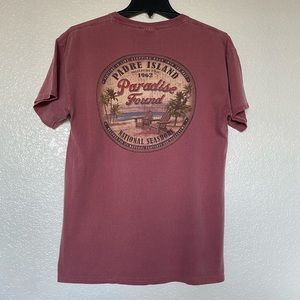 Vintage maroon colored Padre Island Shirt
